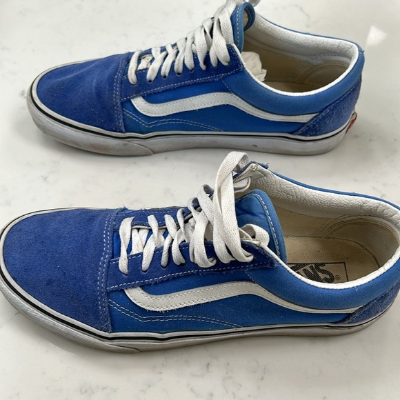 Vans men’s old Skool size 10 suede/canvas blue - Picture 2 of 6